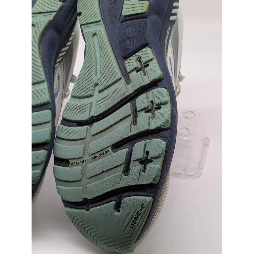 Brooks Adrenaline GTS 23 Women's Running Shoes Size 10.5 B White Blue Stability